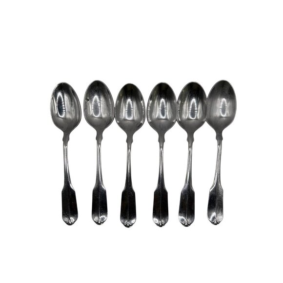 Oneida Silver Wmarogers Gloria Montclair Stainless Flatware Spoons Set Of 6 - Picture 2 of 5
